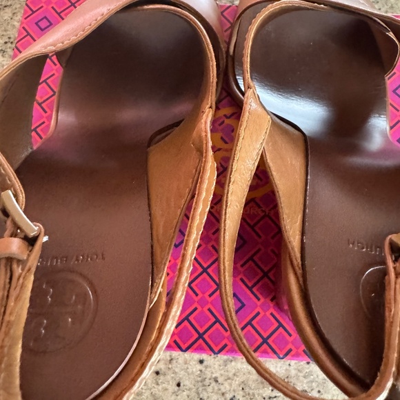 Tory Burch Gabrielle Wedge Sandal – Royal Tan, Size 11M - Picture 3 of 8